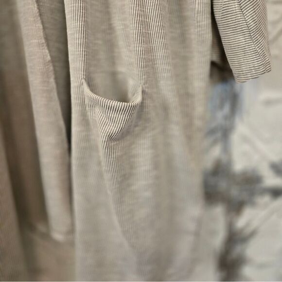 Anthropologie Donni Draped Oatmeal Midi Cardigan Cozy Comfort w/Pockets One Size - Picture 9 of 10